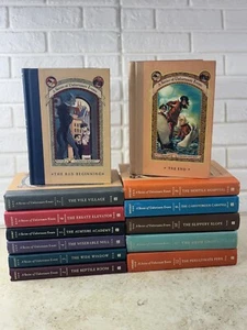 A Series Of Unfortunate Events Complete Set 1-13 HB Books By L. Snicket 1st Edit - Bild 1 von 24