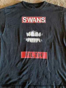 Swans Filth Shirt, SWANS Short Sleeve Cotton Black All Size T-Shirt - Picture 1 of 5