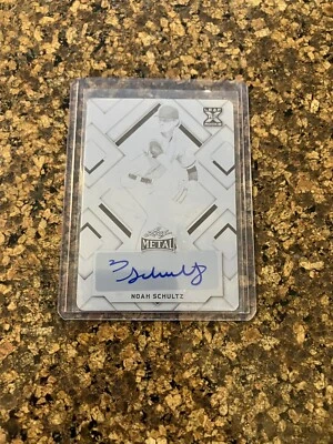 2022 Leaf Metal #BA-NS1 Noah Schultz RC Black Printing Plate Auto 1/1 - Image 1 of 2