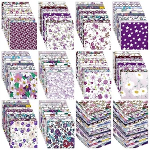 Kinlop 600 Pcs 5" x 5" Floral Cotton Fabric Patchwork Fat Quarters Bundles Pr... - Picture 1 of 7
