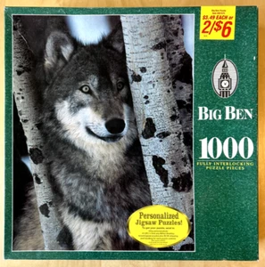Milton Bradley Big Ben "Wolf in Montana" 1000 pc Puzzle (2000) -- SEALED NEW!!! - Picture 1 of 3