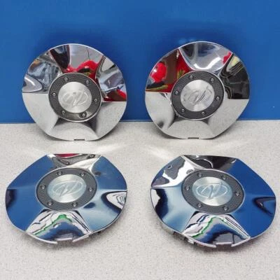 2001-2002 Oldsmobile Aurora # 6040 16" Wheel Chrome Center Caps # 09594778 SET/4 - Image 1 of 4