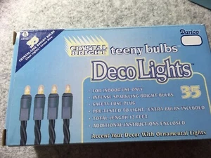 String Lights ~ 35 lights~ intense sparkling ~ green cord ~ plug in ~DARICE - Picture 1 of 1