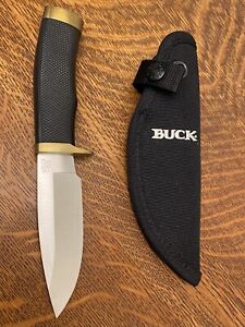 Buck 692 Vanguard Fixed Blade Hunting Knife 420HC Belt Sheath MADE IN USA 692BKS