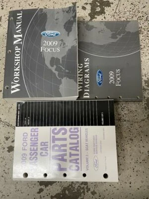 2009 Ford Focus Servicio Tienda Reparación Taller Manual Juego Piezas BK OEM Usó - Imagen 1 de 4