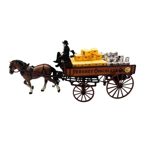 Matchbox Collectibles Platinum Horse Drawn Hersheys Chocolate Die-Cast Wagon - Image 1 of 4