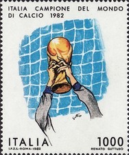 1982 ITALIA REPUBBLICA CALCIO ZOFF CAMPIONI DEL MONDO SPAGNA NUOVA MNH**