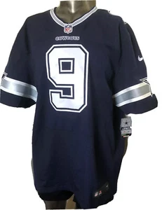 Tony Romo Dallas Cowboys Sewn Nike NFL Elite Navy Blue Jersey Msrp $295 Sz 52 XL - Picture 1 of 7