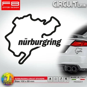 Adesivo Stickers NURBURGRING Circuit F1 Moto GP Germany Nordschleife tuning auto - Picture 1 of 2