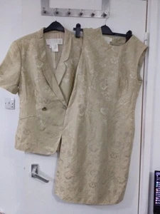 Vintage Margaret ha Ley Escada Suit Dress Size 40 (UK 12) - Picture 1 of 4