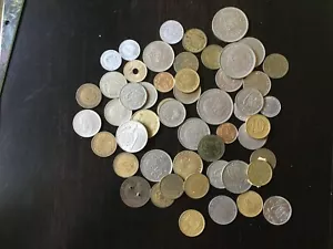 52 classic Spanish Spain coins: 1868 10 escudos, 1877 5 centimos, 1957 50 ptsa, - Picture 1 of 3