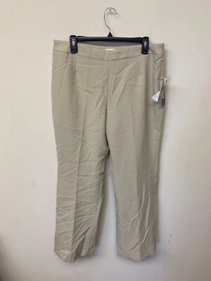 Le Suit Women's Flax Petite Front Pleated Straight Leg Dress Pants Size 12P NWD - Image 1 of 4