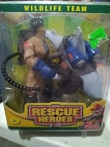 Rescue Heroes Wildlife Team Maureen Biologist & Mako Action Figure Vintage T14 - Picture 1 of 1
