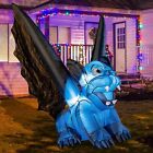 5.9' Scary Witches Bat Monster Ghoul Halloween Airblown Inflatable Yard Decor