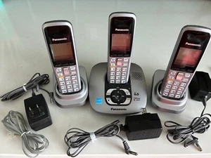 Panasonic KX-TG6431 Digital Cordless Answering System. 3  handsets. preowned - Zdjęcie 1 z 5