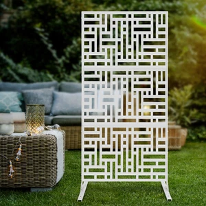 Metal Privacy Screen Outdoor Decorative Privacy Screen for Patio,Garden,Balcony - Picture 1 of 12