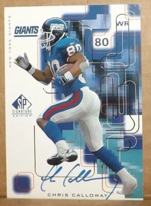 1999 Upper Deck CHRIS CALLOWAY (Giants) Signature Edition Auto #CY - Picture 1 of 2