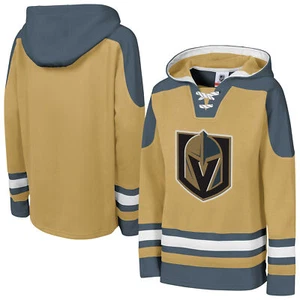 Youth Gold Vegas Golden Knights Ageless Must Have Home V-Neck Pullover Hoodie - Picture 1 of 3