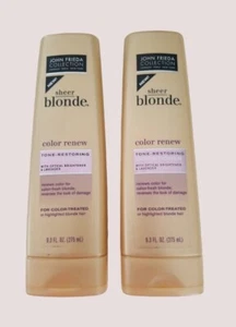 (2) John Frieda Sheer Blonde Color Renew Tone-Restoring Conditioner 9.3 fl oz - Picture 1 of 2