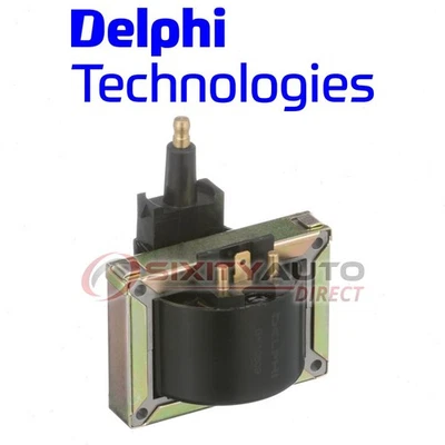 Delphi Ignition Coil for 1986-1990 Jeep Comanche 2.5L 4.0L L4 L6 Wire Boot cx Foto 1 de 4