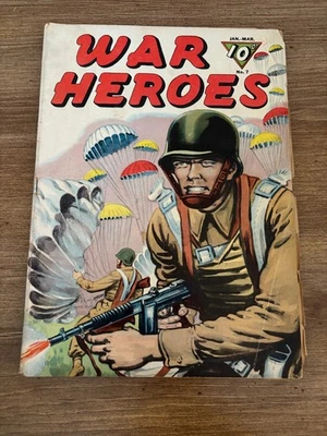 War Heroes # 7 VG- Dell Comic Book 1944 United Nations Back Cover 17 J347 - Image 1 of 2