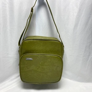 Bolso de Mano Vintage Samsonite Vinilo Verde Oliva - Imagen 1 de 12