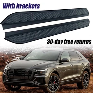 2Pcs Running Boards Nerf Bars Side Steps Fits for Audi Q8 2019-2020 - Picture 1 of 8