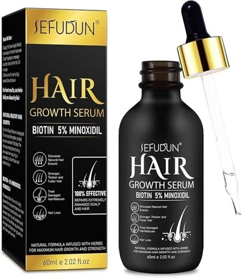 Sefudun Hair Growth Serum Biotin 5% Minoxidil 60ml BRAND NEW *4 FOR 3*