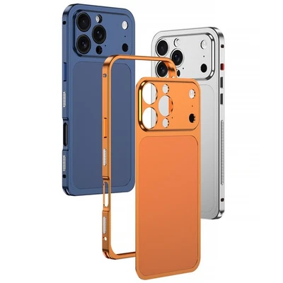 Funda metálica 2 en 1 para iPhone 16 Pro Max 15 14 13 Pro transformarse en iPhone 17Pro Foto 1 de 4