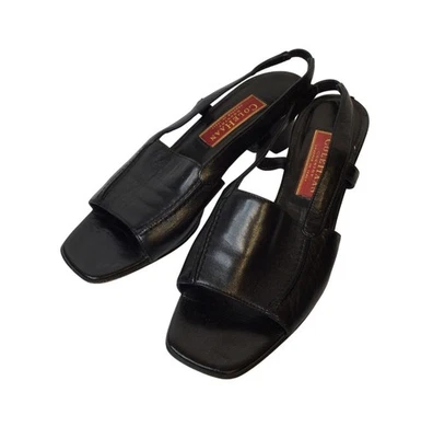 Sandalias Cole Haan Country para mujer de cuero negro talla 7 Italia Foto 1 de 4