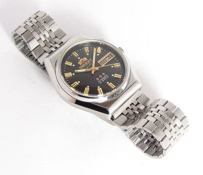 Vintage ORIENT Crystal 3 ESTRELLAS Hombres Automático Japón Reloj Pulsera... - Imagen 1 de 4