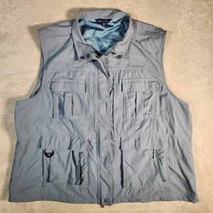 TravelSmith Weste Herren 3XL blau Safari Angeln Jagd Fotografie Utility Reisen - Bild 1 von 15