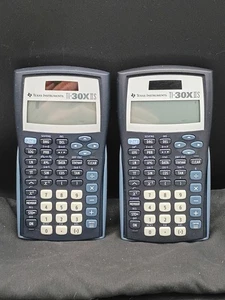 (2)Texas Instruments Ti-30x IIS- Solar Scientific Pocket Calculator- Blue - Picture 1 of 3