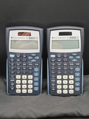 (2)Texas Instruments Ti-30x IIS- Solar Scientific Pocket Calculator- Blue - Image 1 of 3