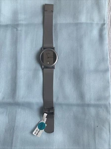 Skagen Denmark Unisex Watch 6LTT Silver Mesh Stainless 3 ATM Quartz NOS NWT - Picture 1 of 10
