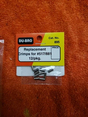 Du-Bro - Replacement Crimps For # 517 / 881 - New Part 895 - JT25 - Image 1 of 4