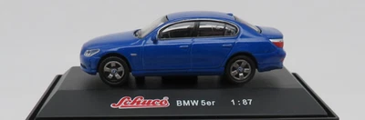 RARE SCHUCO BMW SERIE 5 BLU HO 1/87 Senza Scatola - Immagine 1 di 4