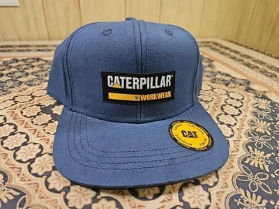 Boné de beisebol ajustável novo com etiquetas Cat Caterpillar ESSENTIALS FLAT BILL CAP - Imagem 1 de 4