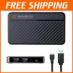 Compact 1080p60 Game Capture Card - Plug & Play for PS5, Xbox Series, Switch - Picture 1 of 11