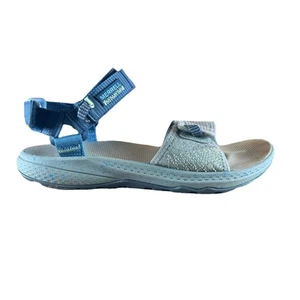 Merrell Bravada Damen-Riemensandalen Größe 7 gestromt marineblau Wandern Knöchelriemen - Bild 1 von 7