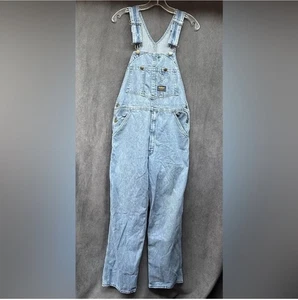 Vintage OSHKOSH Vestbak Denim Latzhose HERREN 34x29 USA Latzhose Arbeitskleidung - Bild 1 von 6