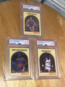 1990-91 SEARS Hoops Superstars Warriors Chris Mullin PSA 9 MINT Richmond Bol 8 - Bild 1 von 8