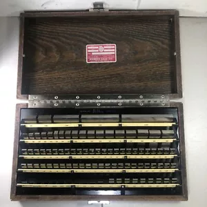 MACHINIST TOOLS GAGE BLOCKS L.S. STARRETT / WEBBER RS81A1. .1001-4.00 81 Piece - Picture 1 of 12