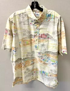 Pullover Reyn Spooner camicia hawaiana testa di diamante Royal Hawaiian hotel taglia XL - Foto 1 di 3