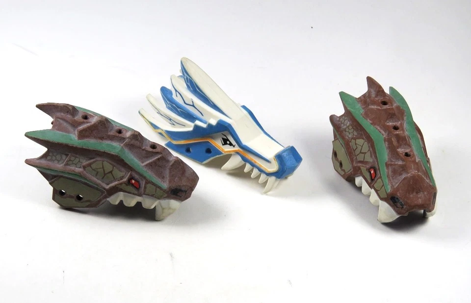 LEGO® Legends of Chima™ Figur Drachenkopf 3 Kopfteile blau weiß braun Oberteil - Bild 1 von 1