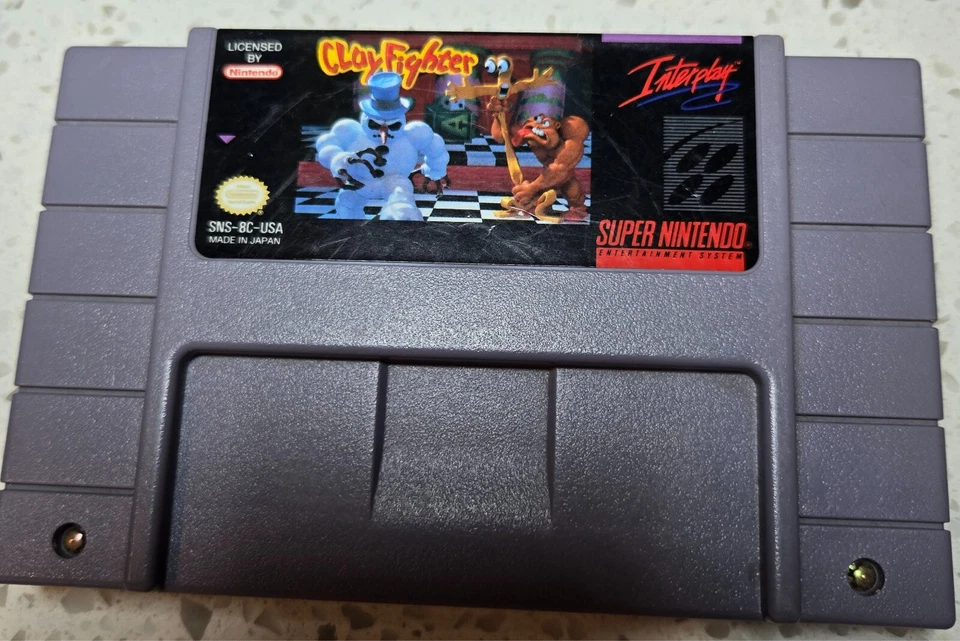 Carrito ClayFighter (SNES, Super Nintendo Entertainment System, 1993) solamente Foto 1 de 1