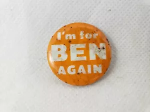 Vintage "I'm for Ben Again" South Dakota Wahlkampf politische Anstecknadel Button - Bild 1 von 2