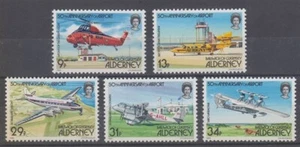 ALDERNEY 1985 AIRPORT SET OF 5 UHM (ID:303/D11713) - Picture 1 of 1