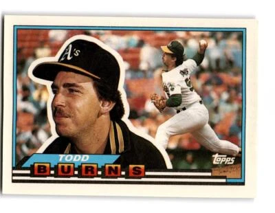 1989 Topps Big Todd Burns 10 - Image 1 of 2