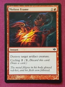 Magic The Gathering CONFLUX MOLTEN FRAME red card MTG - Picture 1 of 2